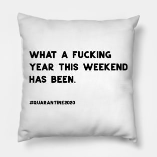 What a Fucking year this Weekend has been Pillow