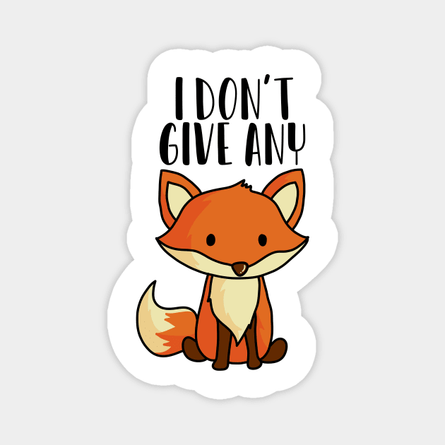 I don't give any fox Magnet by medimidoodles