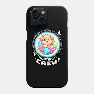 Kids Family Egg Hunter Crew Easter Boys Girl Dog Phone Case