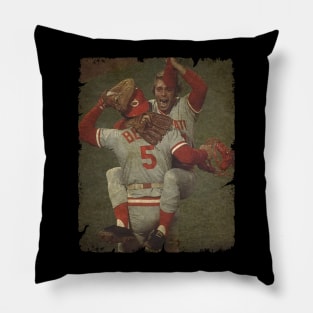 Will McEnaney and Johnny Bench - 1975 WS Pillow