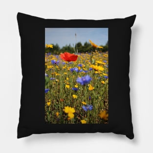 Wildflower meadow Pillow