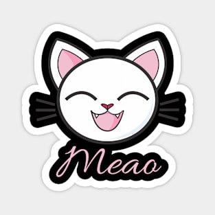 Cute cat meao design kitty funny Magnet