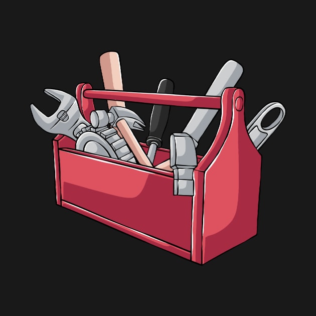 Toolbox Construction Electrician Carpenter Builder by fromherotozero