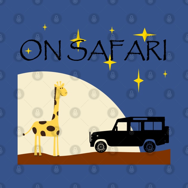 On Safari - Defender - At Night by FourByFourForLife