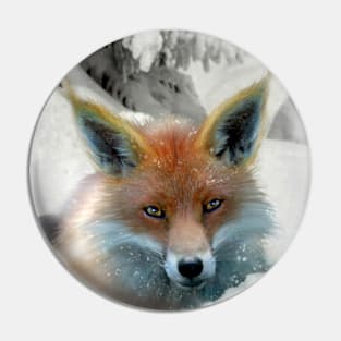 Winter Fox Pin