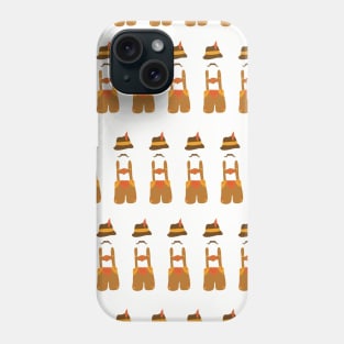 Oktoberfest guy on white Phone Case