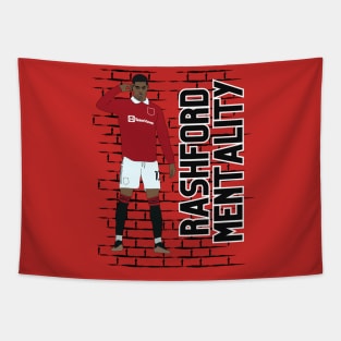 Marcus Rashford Mentality Focus Goal Celebration Tapestry