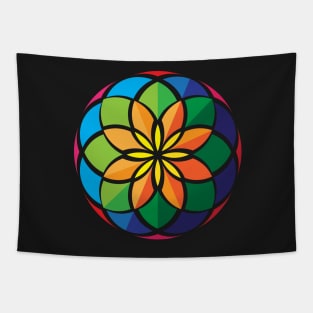 Flower Geometry Tapestry