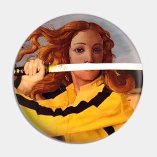 Venus by Sandro Botticelli and Beatrix Kiddo in Kill Bill Pin