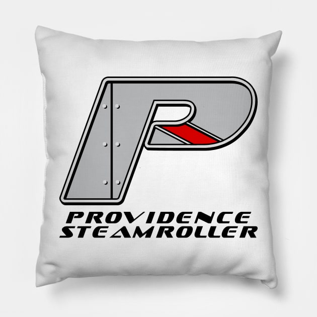 Providence Steamroller Modern Pillow by DarthBrooks