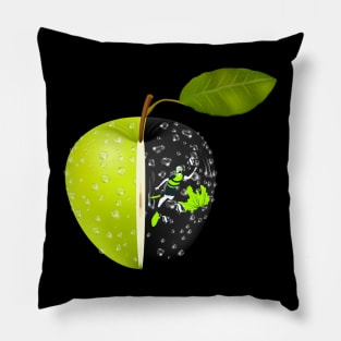 Transparent Green Apple Pillow