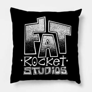 Fat Rocket Studios Logo - White Pillow