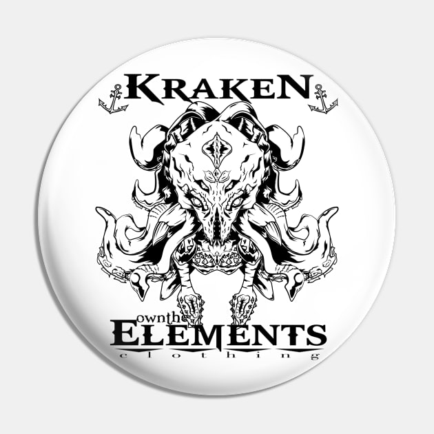 OTE King Kraken Pin by OwnTheElementsClothing