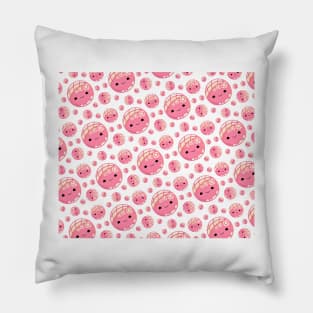 Pink Concha Pattern (Pan Dulce Art) Pillow