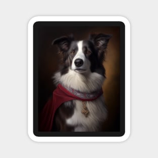 Royal Portrait of a Border Collie Magnet