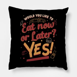 Eat Now and Later - Fun Fast Food Gift Pillow