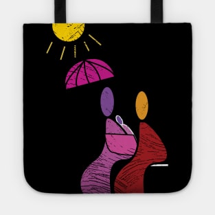 illustration of loved parents Tote