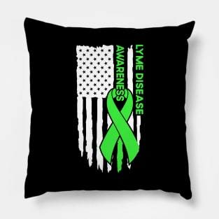 Lyme Disease Awareness Flag Lyme Disease Pillow