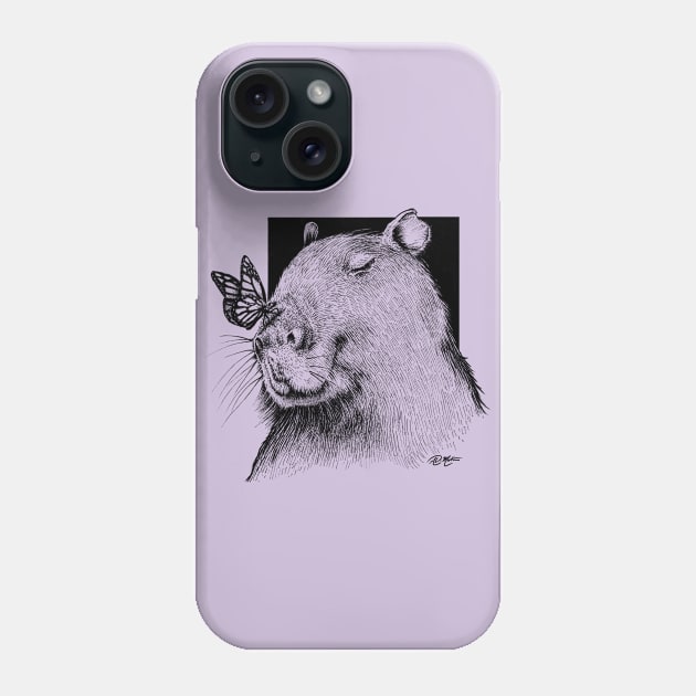 Kind Capybara Phone Case by Angelo DiMartino