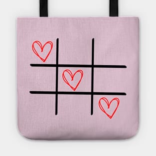 Love Hearts (Noughts and Crosses) Tote