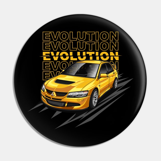 Lancer Evolution VIII Tuner (Spring Yellow) Pin by Jiooji Project