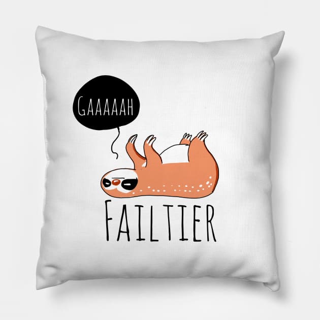 Sloth Fail Pillow by avogel