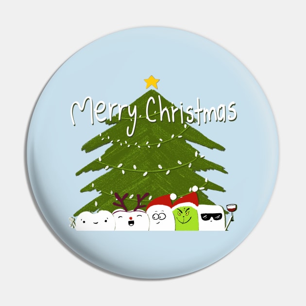 Dental Christmas Party Pin by Happimola