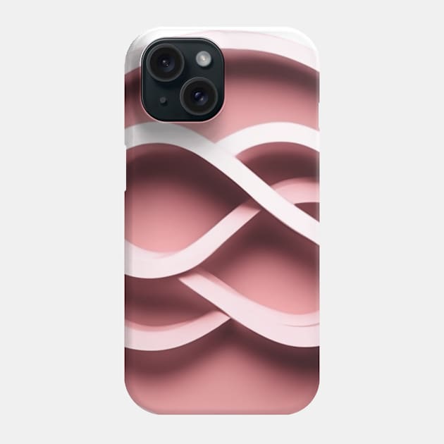 Infinity Pastel Pink Shadow Silhouette Anime Style Collection No. 257 Phone Case by cornelliusy