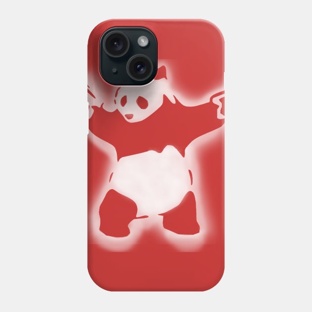 Shoot'em Up Panda Phone Case by Evan Derian