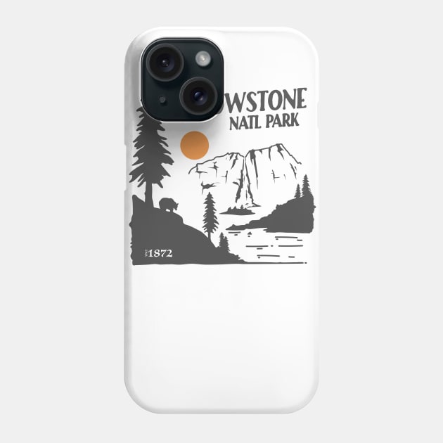 Yellowstone National Park Apparel Phone Case by Terrybogard97