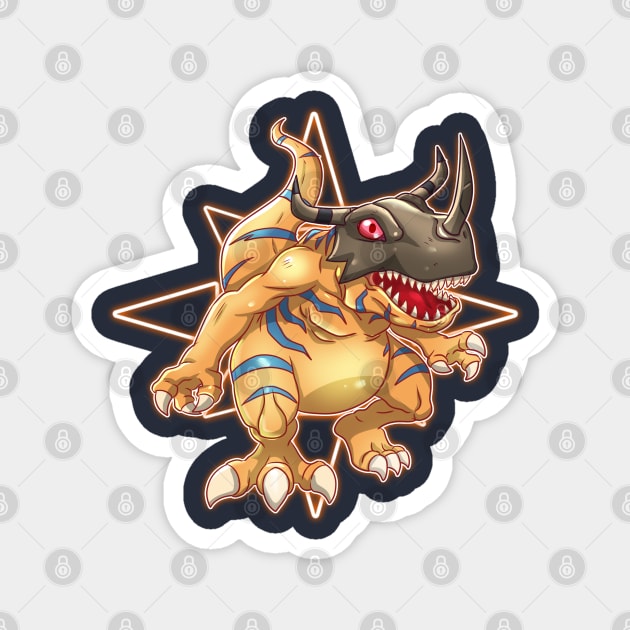 fanart greymon Magnet by DigiTeeshrit