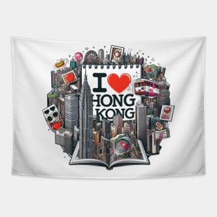 I Love Hong Kong Tapestry