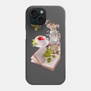 Book and tea Phone Case