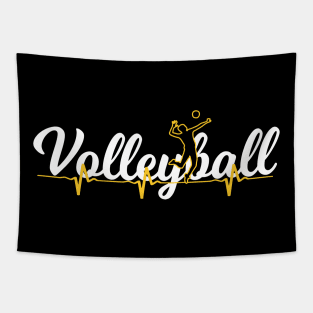 Volleyball Heartbeat T-shirt - Special Edition Tapestry