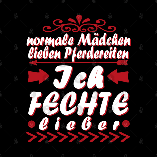 Fechten Sport Retro Mädchen Geschenkidee by FindYourFavouriteDesign