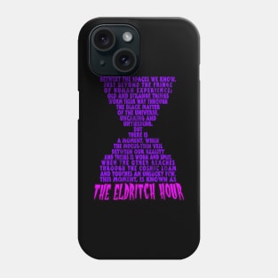 Eldritch Hour - Hourglass Text Phone Case