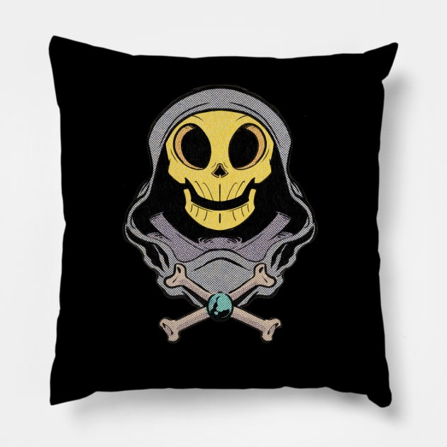 Baby Skeletor Pillow by Greeenhickup