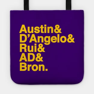 Los Angeles Basketball Tote