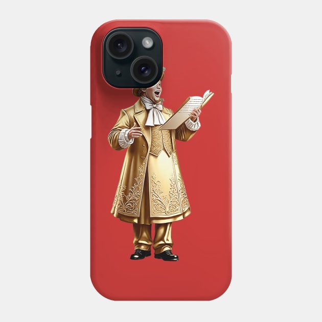 Christmas Caroler Phone Case by likbatonboot