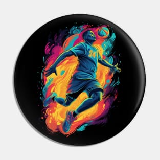 Basketball Player Illustration Pin