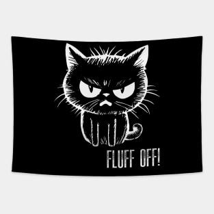 Fluff Off Cat Tapestry