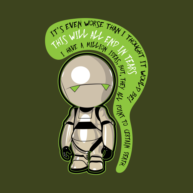 Marvin : the pessimist robot - Marvin The Paranoid Android - Kids T