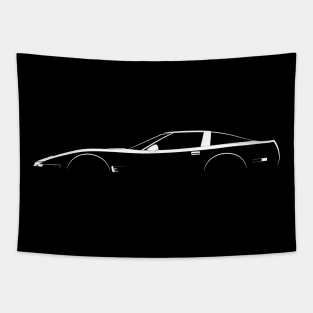 Chevrolet Corvette (C4 1991) Silhouette Tapestry