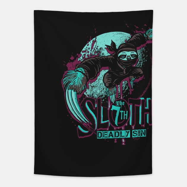 Sloth Seventh Deadly Sin Tapestry by WeaselPop