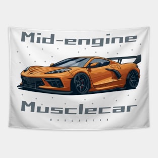 Mid-engine Corvette Tapestry