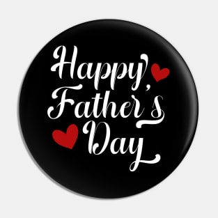 Simple Happy Father's Day Calligraphy Pin