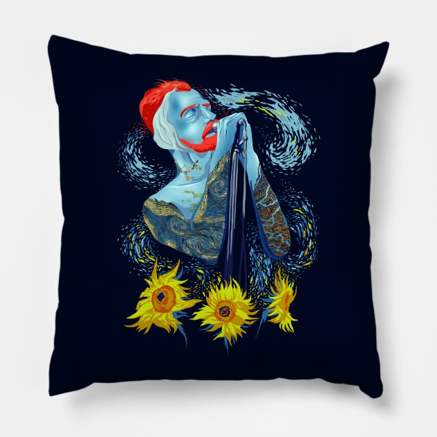 Vincent van Rocks Pillow by bobygates