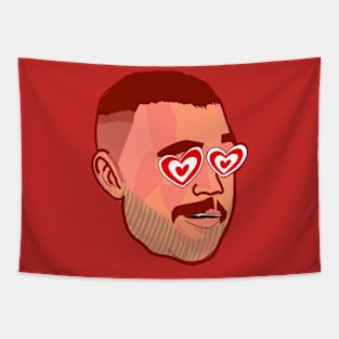 Travis Kelce in love Tapestry