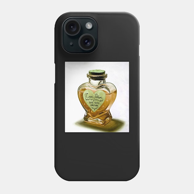 Fall in Love potion - use with caution Phone Case by LukjanovArt