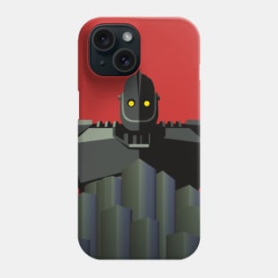 the iron giant watching over Phone Case